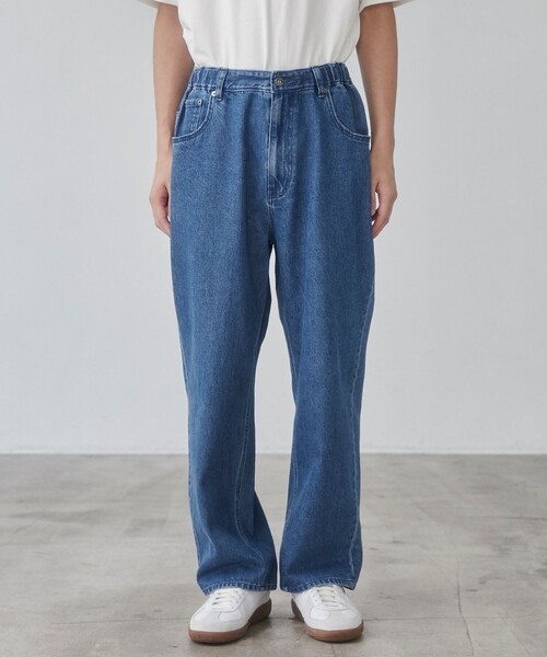 coen（コーエン）の「デニムワイドイージーパンツ（デニムパンツ・メンズ・ダークグレー/コバルトブルー/ネイビー・S/M/XL/L）」の13枚目の写真
