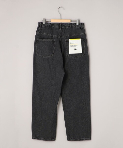 coen（コーエン）の「デニムワイドイージーパンツ（デニムパンツ・メンズ・ダークグレー/コバルトブルー/ネイビー・S/M/XL/L）」の20枚目の写真