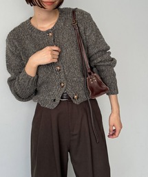 CANAL JEAN | El mar(エルマール) ミックスクロップドカーディガン(カーディガン/ボレロ)