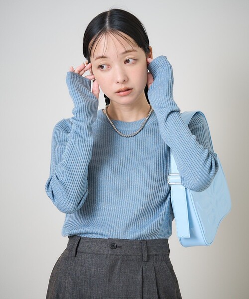 ⭐️美品　クルーネック サマーニット/ Brilla per il gusto ⭐️美品 クルーネック サマーニット/ Brilla per il gusto
