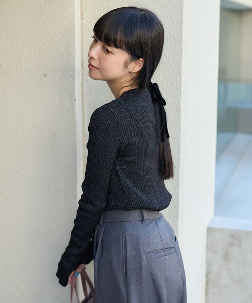 週末限定値下☆新品☆theoryluxe クルーネックニット　ウォッシャブル　黒 セール】 ウォッシャブルウールクルーネックニットセーター