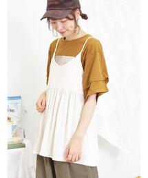 Samansa Mos2 | カットジャカードキャミチュニック(Tシャツ/カットソー)