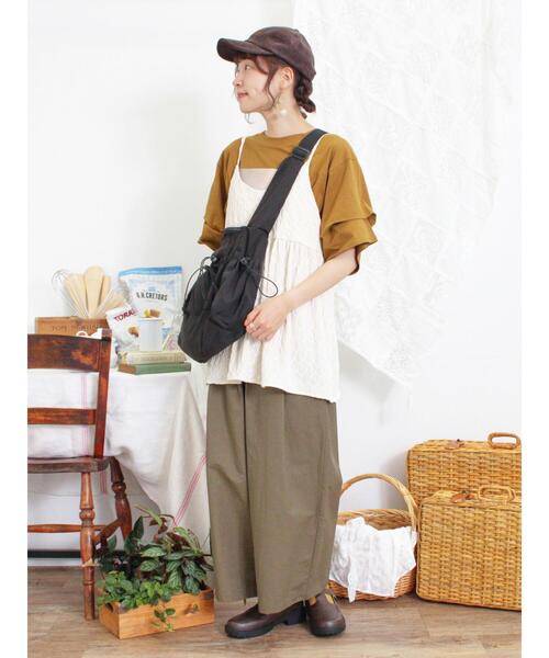 Samansa Mos2（サマンサ モスモス）の「カットジャカードキャミチュニック（Tシャツ/カットソー・レディース・マスタード/ブラック/オフホワイト・F）」の19枚目の写真