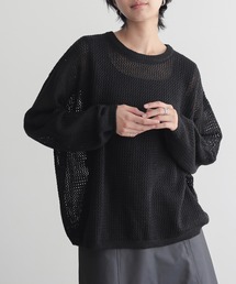 モヘアライクメッシュプルオーバー【サスティナブル】