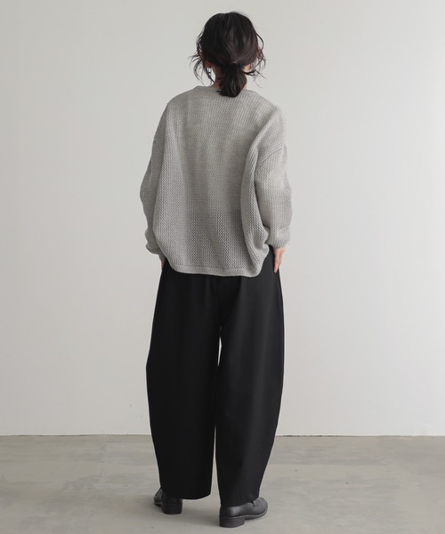 for/c(フォーシー)の「モヘアライクメッシュプルオーバー【サスティナブル】(ニット/セーター・レディース・ブラック/ピンク/グレー・M/L)」の14枚目の写真