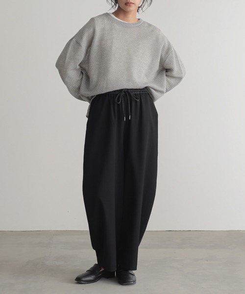 for/c(フォーシー)の「モヘアライクメッシュプルオーバー【サスティナブル】(ニット/セーター・レディース・ブラック/ピンク/グレー・M/L)」の15枚目の写真