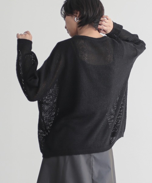 for/c(フォーシー)の「モヘアライクメッシュプルオーバー【サスティナブル】(ニット/セーター・レディース・ブラック/ピンク/グレー・M/L)」の19枚目の写真
