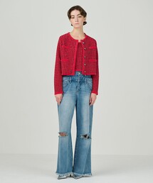 ツイードニットキャミ