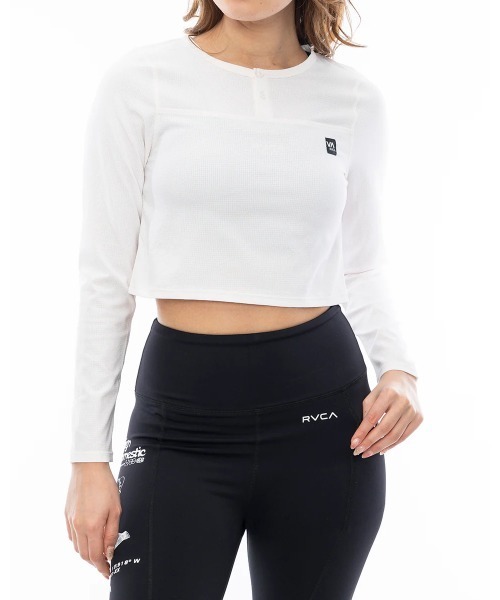 RVCA(ルーカ)の「RVCA レディース ELEMENT STREACK LS T ロンT 【2024年秋冬モデル】/ルーカショート丈長袖ロンT(Tシャツ/カットソー・レディース・ブルー/ブラック/ホワイト・SMALL/MEDIUM)」の11枚目の写真