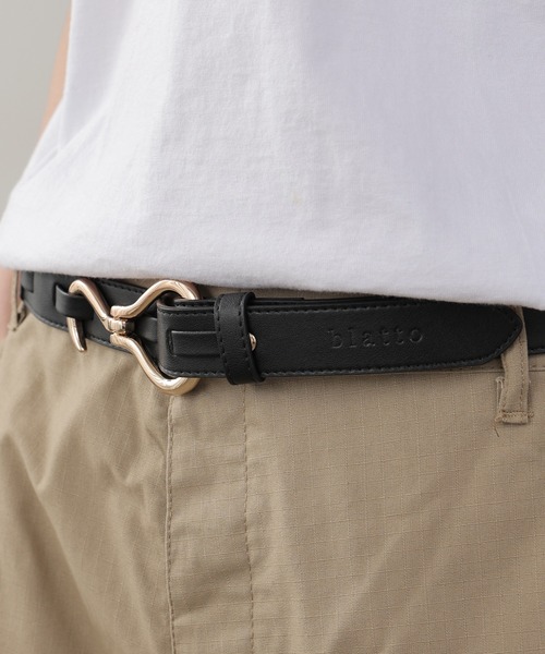 ROOPTOKYO（ループトウキョウ）の「gii select /ギィセレクト フックベルト（ベルト・メンズ・シルバー系その他/ゴールド系その他/ゴールド系その他2/シルバー系その他2/ブラック系その他/シルバー×ゴールド/ゼブラ/ホワイト×ブラック/ホワイト系/ブラック系3/カーキオリーブ/レッド・FREE）」の10枚目の写真