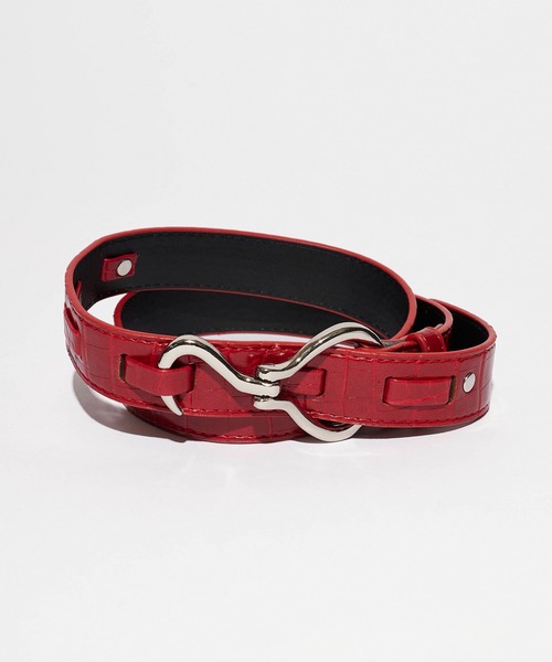 ROOPTOKYO（ループトウキョウ）の「gii select /ギィセレクト フックベルト（ベルト・メンズ・シルバー系その他/ゴールド系その他/ゴールド系その他2/シルバー系その他2/ブラック系その他/シルバー×ゴールド/ゼブラ/ホワイト×ブラック/ホワイト系/ブラック系3/カーキオリーブ/レッド・FREE）」の6枚目の写真