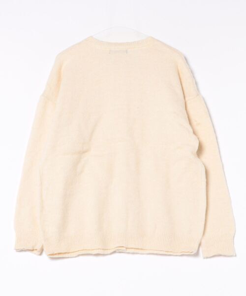GORGE(ゴージ)の「《ふわ軽あったか》レディース クルーネック カーディガン 起毛タッチ ニット羽織り 秋冬トップス(カーディガン/ボレロ・レディース・アイボリー/ブルー/ピンク/オレンジ・F)」の14枚目の写真