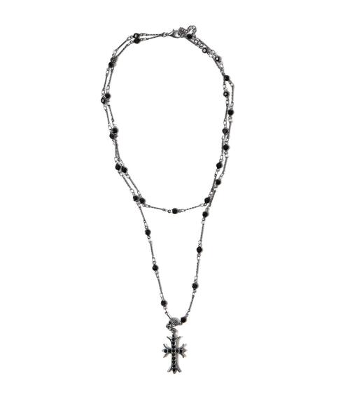 WEGO(ウィゴー)の「WEGO/2連デザインチェーンクロスネックレス(ネックレス・レディース・その他1・FREE)」の2枚目の写真