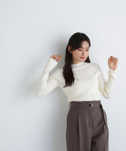 【セール】◇ミニケーブルラインリブニット（ニット/セーター）｜NATURAL BEAUTY BASIC（ナチュラルビューティーベーシック） 6,742円