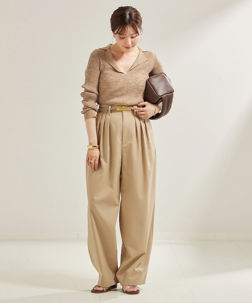 plage★TAILOR COLLAR RIB プルオーバー 追加》TAILOR COLLAR RIB プルオーバー（ニット/セーター