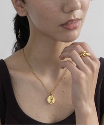 abaskdesign（アバスクデザイン）の「金属アレルギー対応 コインステンレスネックレス（ネックレス）」