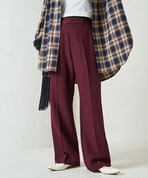 限定展開 ストレッチ イージー スラックス パンツ