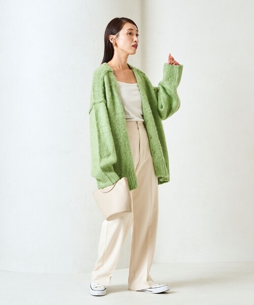 FREAK'S STORE(フリークスストア)の「限定展開 ストレッチ イージー スラックス パンツ(スラックス・レディース・ワインレッド/ベージュ/ネイビー/マスタード/ブラック/ナチュラル・SMALL/MEDIUM/LARGE)」の14枚目の写真