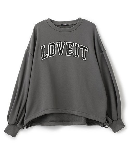 by LOVEiT（バイラビット）の「裾ドローコードプルオーバー（スウェット・キッズ・ホワイト系その他/チャコール/イエロー/ピンク・120cm/130cm/140cm/150cm/160cm）」の13枚目の写真