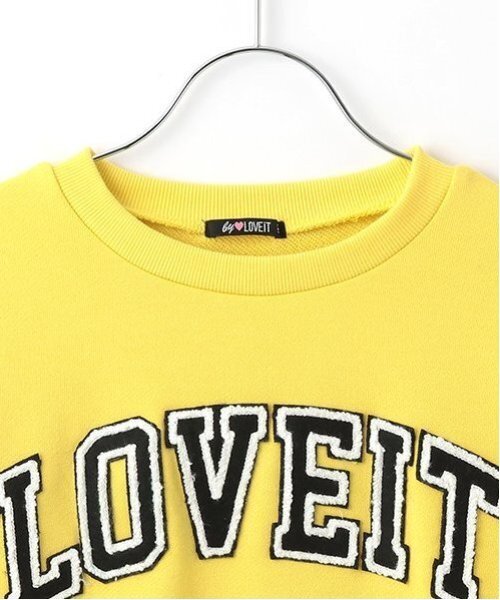 by LOVEiT（バイラビット）の「裾ドローコードプルオーバー（スウェット・キッズ・ホワイト系その他/チャコール/イエロー/ピンク・120cm/130cm/140cm/150cm/160cm）」の15枚目の写真