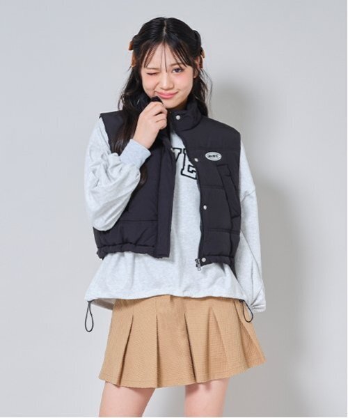 by LOVEiT（バイラビット）の「裾ドローコードプルオーバー（スウェット・キッズ・ホワイト系その他/チャコール/イエロー/ピンク・120cm/130cm/140cm/150cm/160cm）」の10枚目の写真