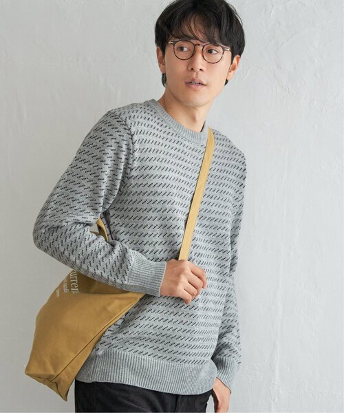 ikka（イッカ）の「バーズアイニット（ニット/セーター・メンズ・グレー/グリーン/ネイビー・M/L/XL/S）」の10枚目の写真