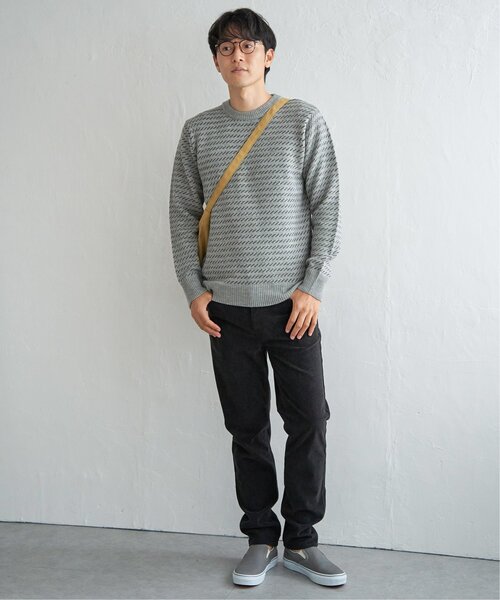ikka（イッカ）の「バーズアイニット（ニット/セーター・メンズ・グレー/グリーン/ネイビー・M/L/XL/S）」の15枚目の写真