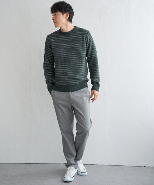 ikka（イッカ）の「バーズアイニット（ニット/セーター・メンズ・グレー/グリーン/ネイビー・M/L/XL/S）」の16枚目の写真