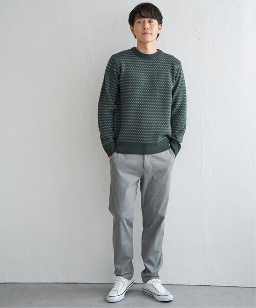 ikka（イッカ）の「バーズアイニット（ニット/セーター・メンズ・グレー/グリーン/ネイビー・M/L/XL/S）」の17枚目の写真