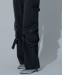 tinkerend | Multi Pocket Belt Cargo Pants / マルチポケットベルトカーゴパンツ(デニムパンツ)