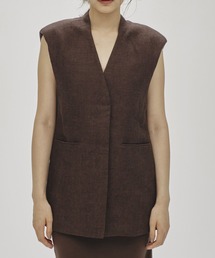 【TODAYFUL/トゥデイフル】Linen Over Vest/リネンオーバーベスト