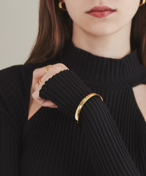 ciite' surgical stainless（シーテサージカルステンレス）の「【 金属アレルギー対応 】 シンプルバングル / ブレスレット サージカルステンレス（バングル/リストバンド・レディース・ゴールド/シルバー・FREE）」の5枚目の写真