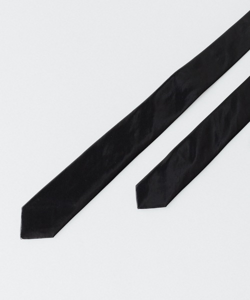 VEIN （ヴェイン）の「PE ヴィンテージサテン ナロータイ / PE VINTAGE SATIN NARROW TIE（ネクタイ・メンズ・ブラック・ONE SIZE）」の9枚目の写真