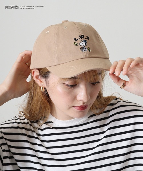 PEANUTS（ピーナッツ）の「PEANUTS LIFE WORK DESIGN WORKSON ベースボールキャップ（キャップ・レディース・ブラック・FREE）」の16枚目の写真