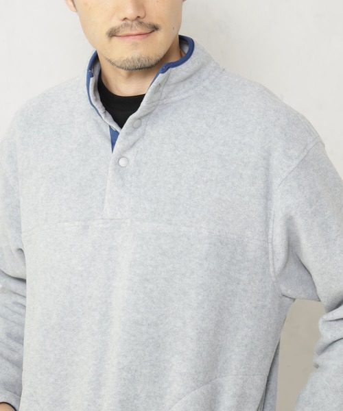 FOUND GOOD(ファウンドグッド)の「フリースプルオーバー(その他トップス・メンズ・グレー系/ブラック/ネイビー/ベージュ/グリーン・L/XL/S/M)」の6枚目の写真