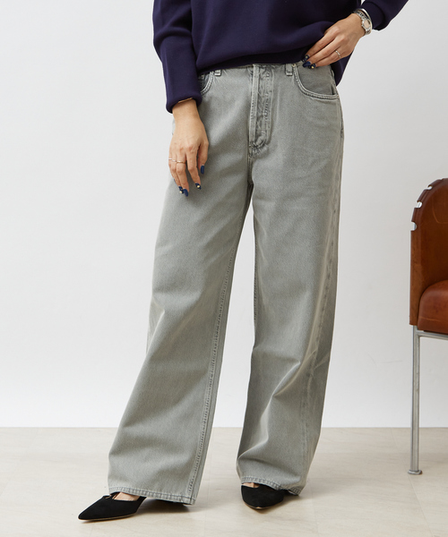 AGOLDE(エーゴールドイー)の「【AGOLDE/エーゴールドイー】LOW SLUNG BAGGY ロースラングバギーデニム ブラック(デニムパンツ・レディース・ブラック・26/27/24)」の3枚目の写真