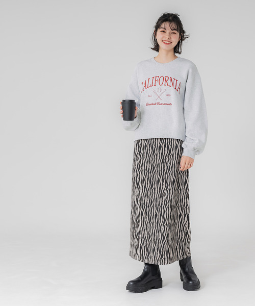 coca(coca)(コカ)の「裏起毛カレッジスウェット(スウェット・レディース・オートミール/ネイビー/チャコール/ライトグレー・L/M)」の9枚目の写真