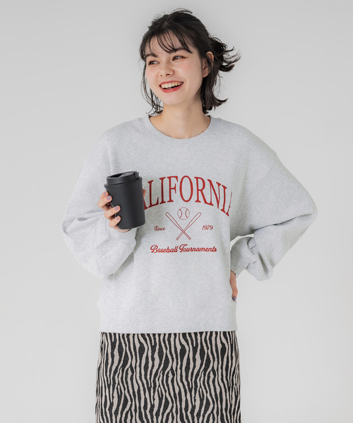 coca(coca)(コカ)の「裏起毛カレッジスウェット(スウェット・レディース・オートミール/ネイビー/チャコール/ライトグレー・L/M)」の10枚目の写真