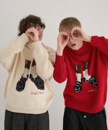 COLLAB DESIGN LOW-GAUGE KNIT/コラボデザインローゲージニット