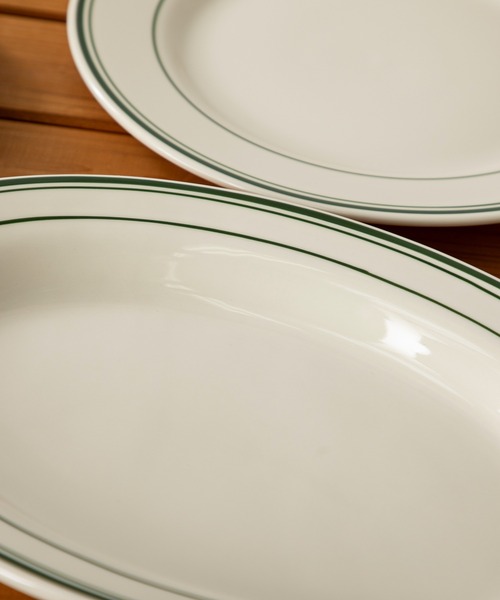 バッケ32cmオーバルプラター　ネイビーブルー アメリカの食器ブランド《TUXTON》-Green Bay- 32cm オーバルプレート