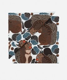 marimekko(}bR)Kurre / black brown  cocktail napkin(Lb`c[)