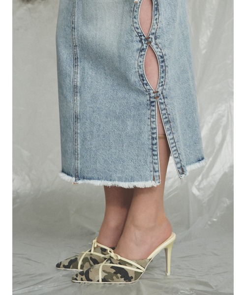 EVRIS（エヴリス）の「バイカラーヒールサンダル（サンダル・レディース・ベージュ/カーキ/ブラック・LARGE/MEDIUM/SMALL）」の7枚目の写真