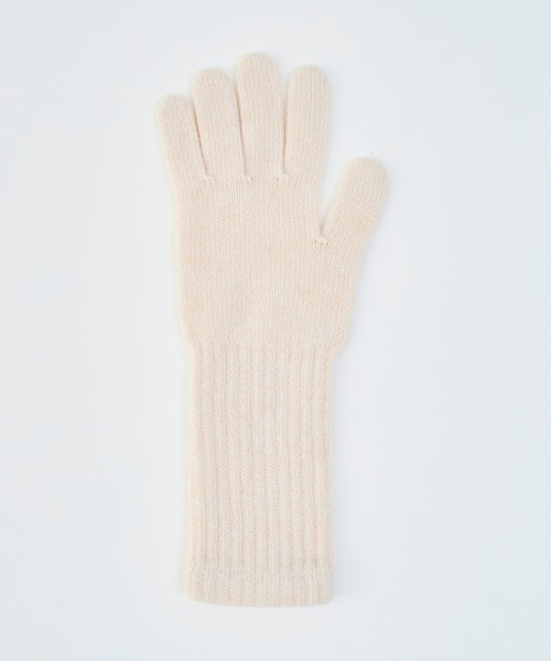 WILLIAM BRUNTON（ウィリアムブラントン）の「【William Brunton】ロングリブカシミヤカフグローブ- 2 Ply Long Rib Cuff Glove（手袋・レディース・ブラック/アイボリー/ライトブラウン/ミント・FREE）」の7枚目の写真
