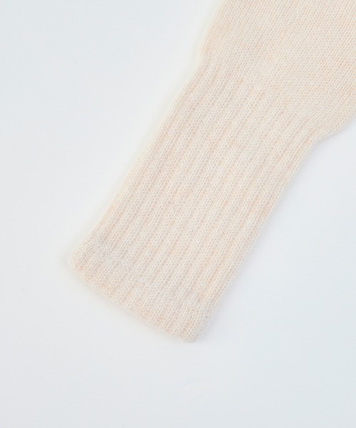 WILLIAM BRUNTON（ウィリアムブラントン）の「【William Brunton】ロングリブカシミヤカフグローブ- 2 Ply Long Rib Cuff Glove（手袋・レディース・ブラック/アイボリー/ライトブラウン/ミント・FREE）」の8枚目の写真