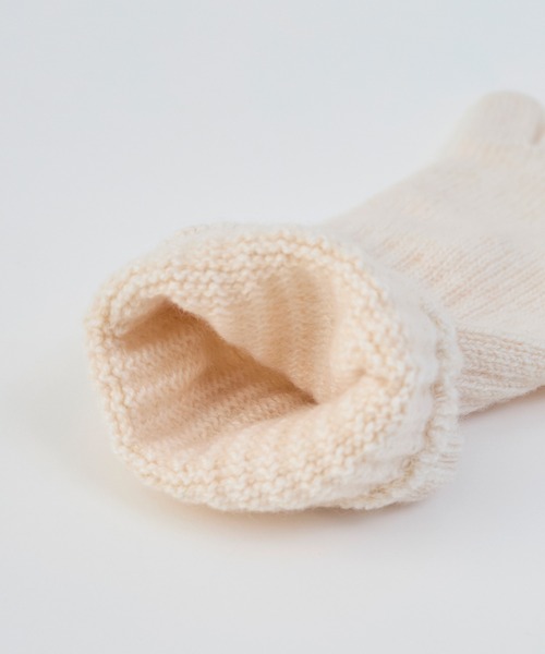 WILLIAM BRUNTON（ウィリアムブラントン）の「【William Brunton】ロングリブカシミヤカフグローブ- 2 Ply Long Rib Cuff Glove（手袋・レディース・ブラック/アイボリー/ライトブラウン/ミント・FREE）」の9枚目の写真