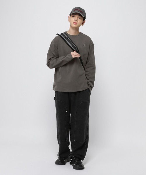 ALAND(エーランド)の「【UNISEX】ALAND/ピグメントロゴロングスリーブ(Tシャツ/カットソー・レディース・チャコール/ブラウン・MEDIUM/LARGE/SMALL)」の8枚目の写真