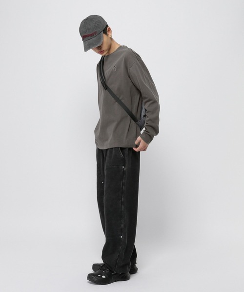 ALAND(エーランド)の「【UNISEX】ALAND/ピグメントロゴロングスリーブ(Tシャツ/カットソー・レディース・チャコール/ブラウン・MEDIUM/LARGE/SMALL)」の9枚目の写真