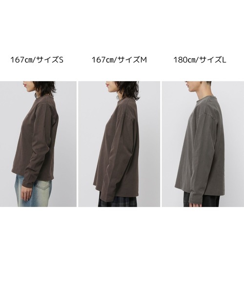 ALAND(エーランド)の「【UNISEX】ALAND/ピグメントロゴロングスリーブ(Tシャツ/カットソー・レディース・チャコール/ブラウン・MEDIUM/LARGE/SMALL)」の20枚目の写真