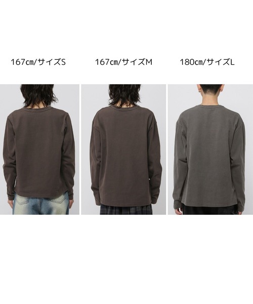 ALAND(エーランド)の「【UNISEX】ALAND/ピグメントロゴロングスリーブ(Tシャツ/カットソー・レディース・チャコール/ブラウン・MEDIUM/LARGE/SMALL)」の21枚目の写真
