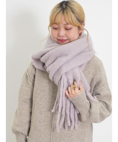 Samansa Mos2（サマンサ モスモス）の「もちもちスタンドネックニット（ニット/セーター・レディース・ブルー/キナリ/ベージュ/イエロー・F）」の21枚目の写真